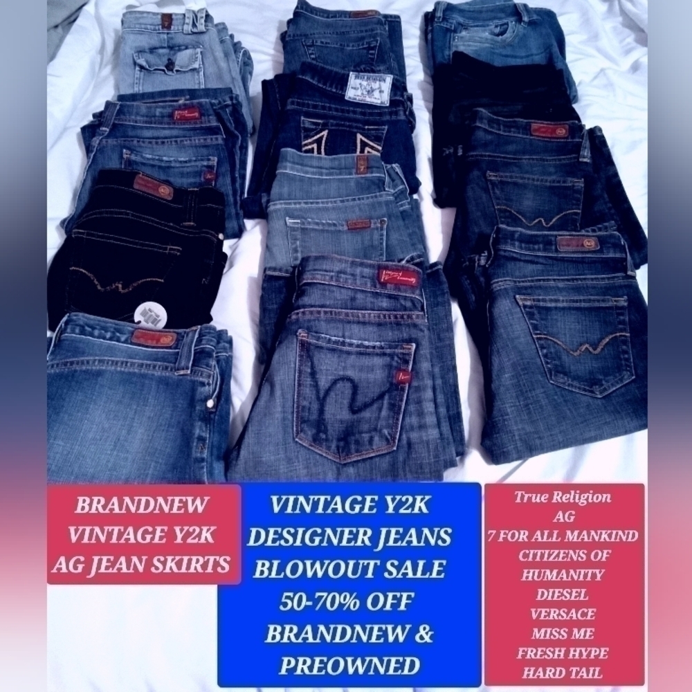 VINTAGE DESIGNER WOMAN'S JEANS 👖 BLOWOUT SALE 50% OFF NEW & PREOWNED ❤️‍🔥
